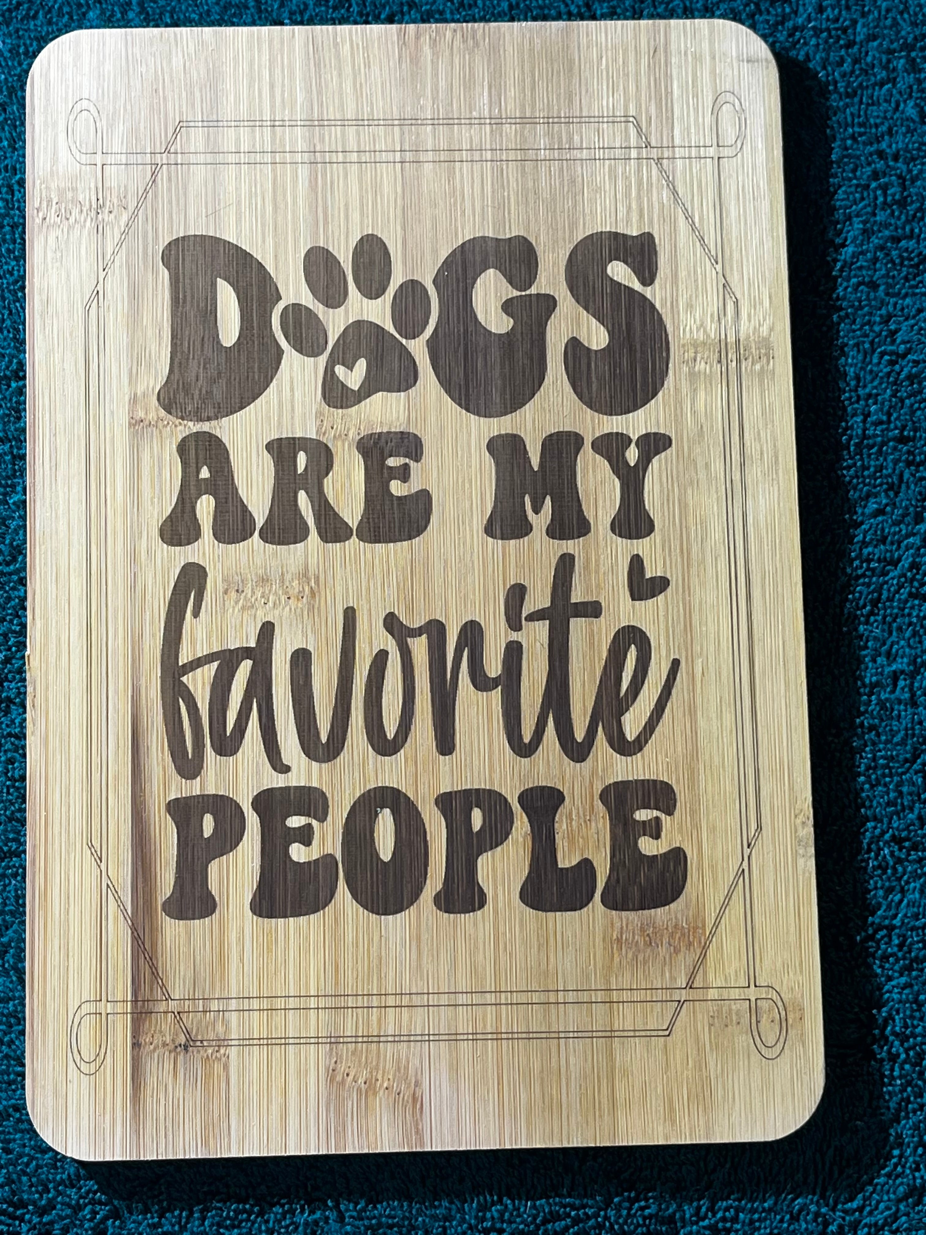 Bamboo board sign