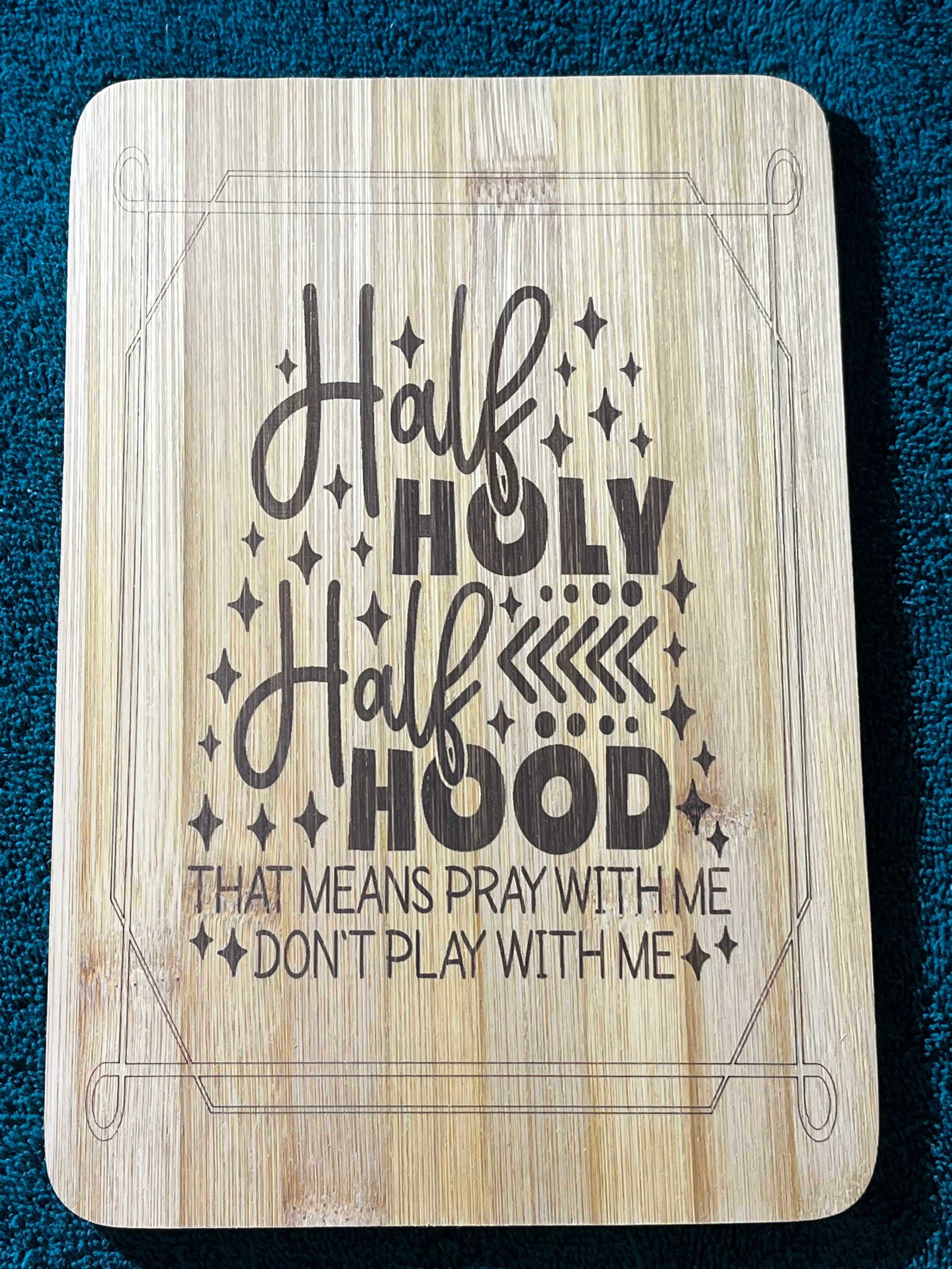 Bamboo board sign
