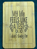 Bamboo board sign