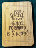 Bamboo board sign