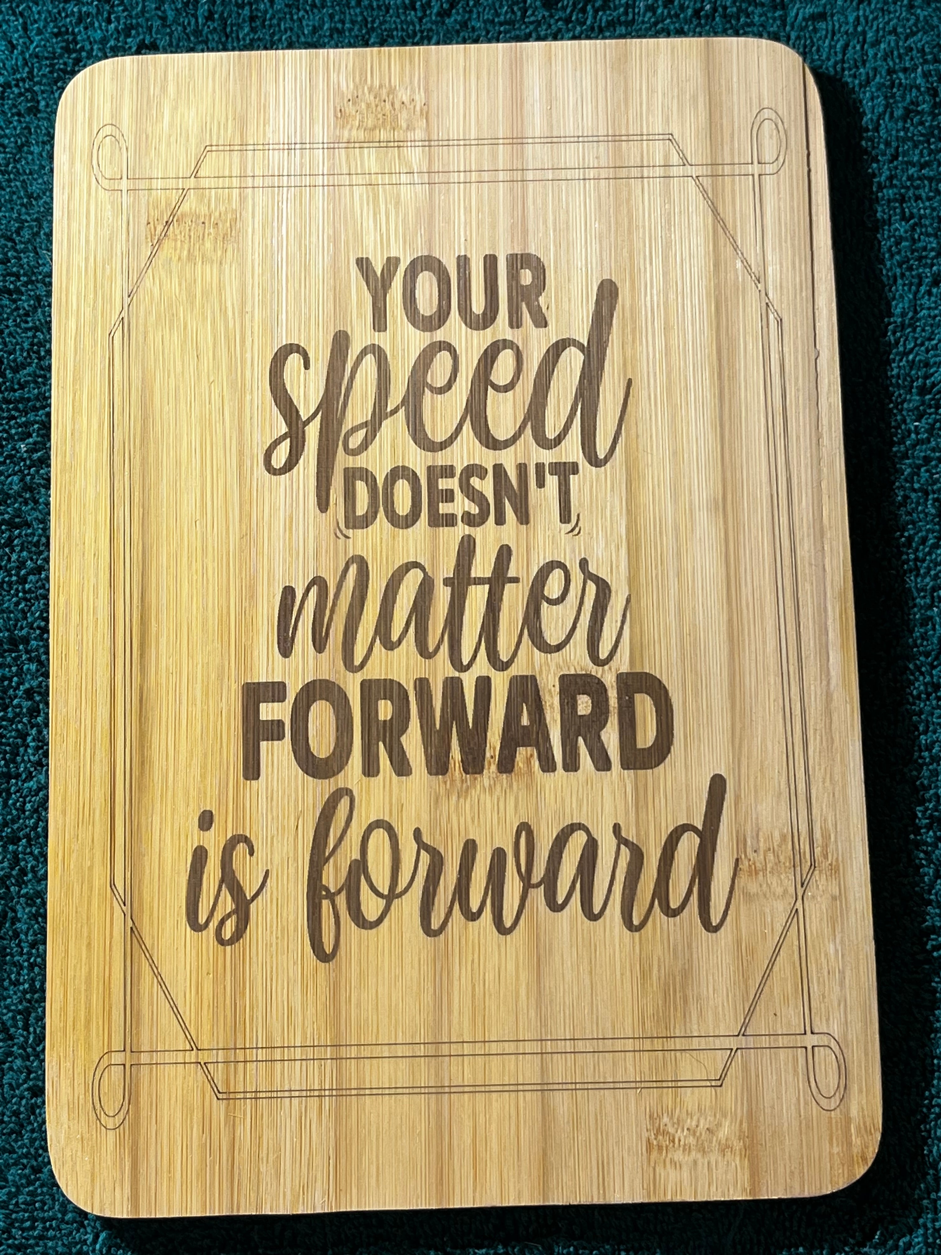 Bamboo board sign