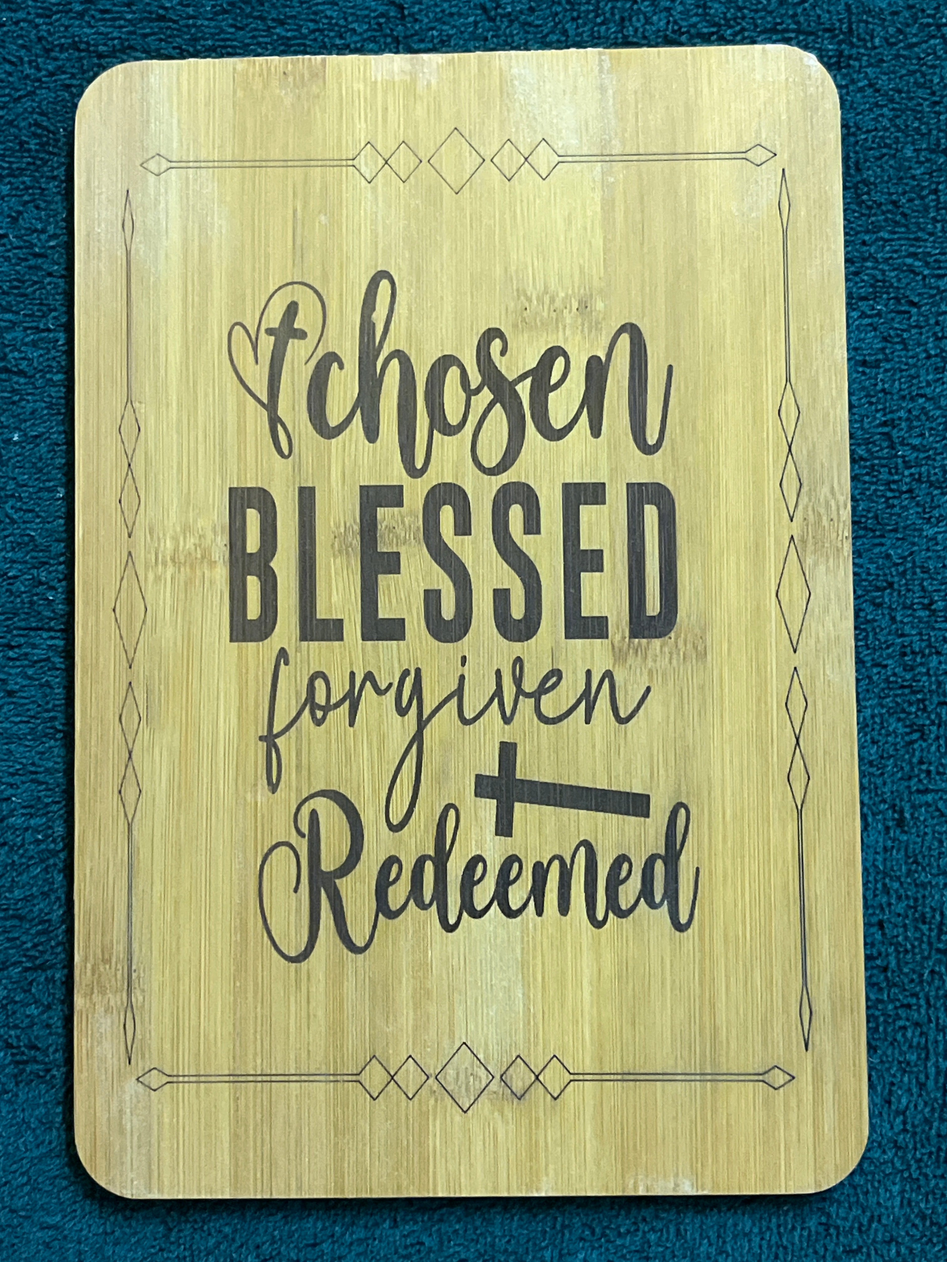 Bamboo board sign
