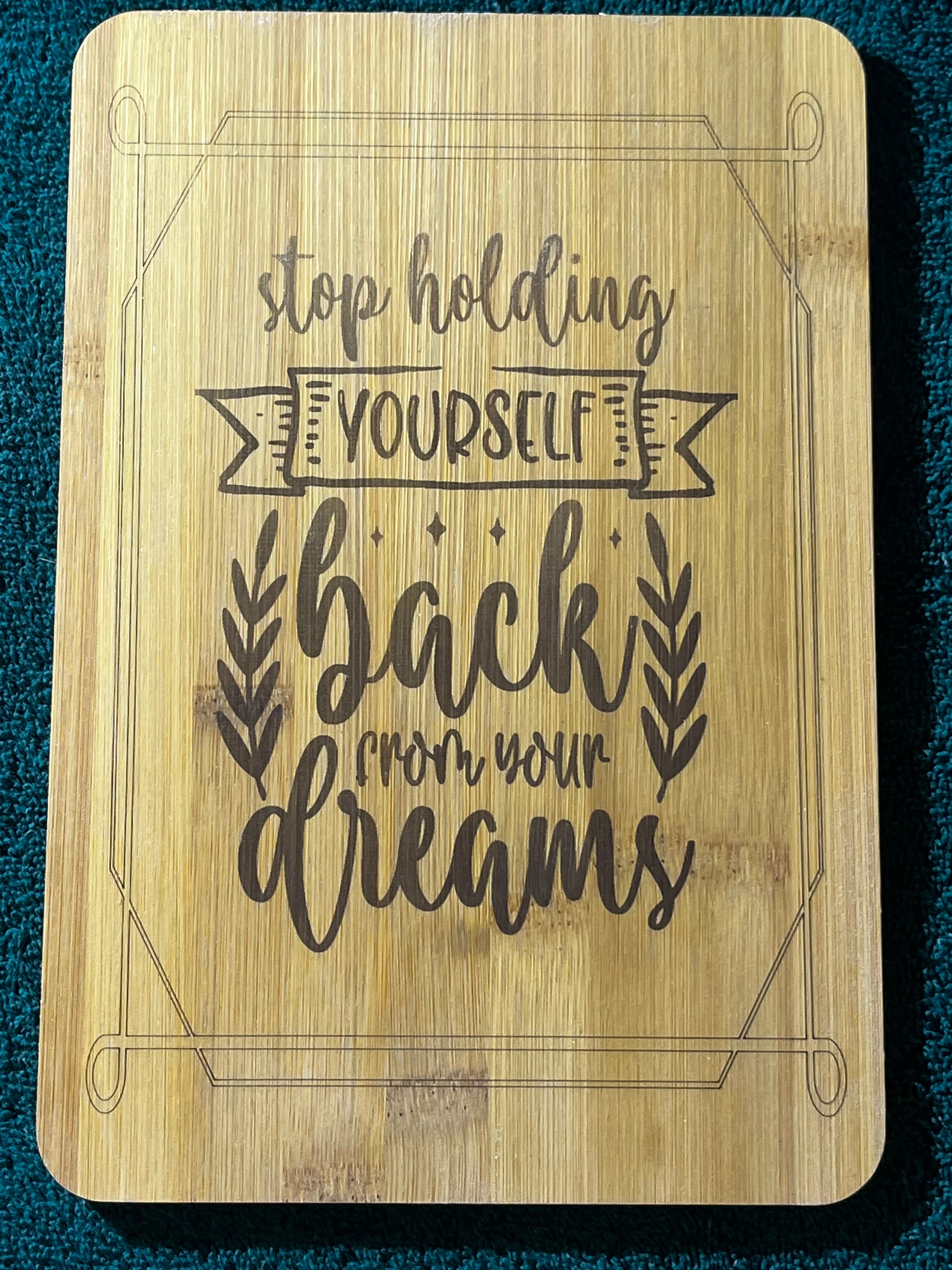 Bamboo board sign