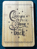 Bamboo board sign
