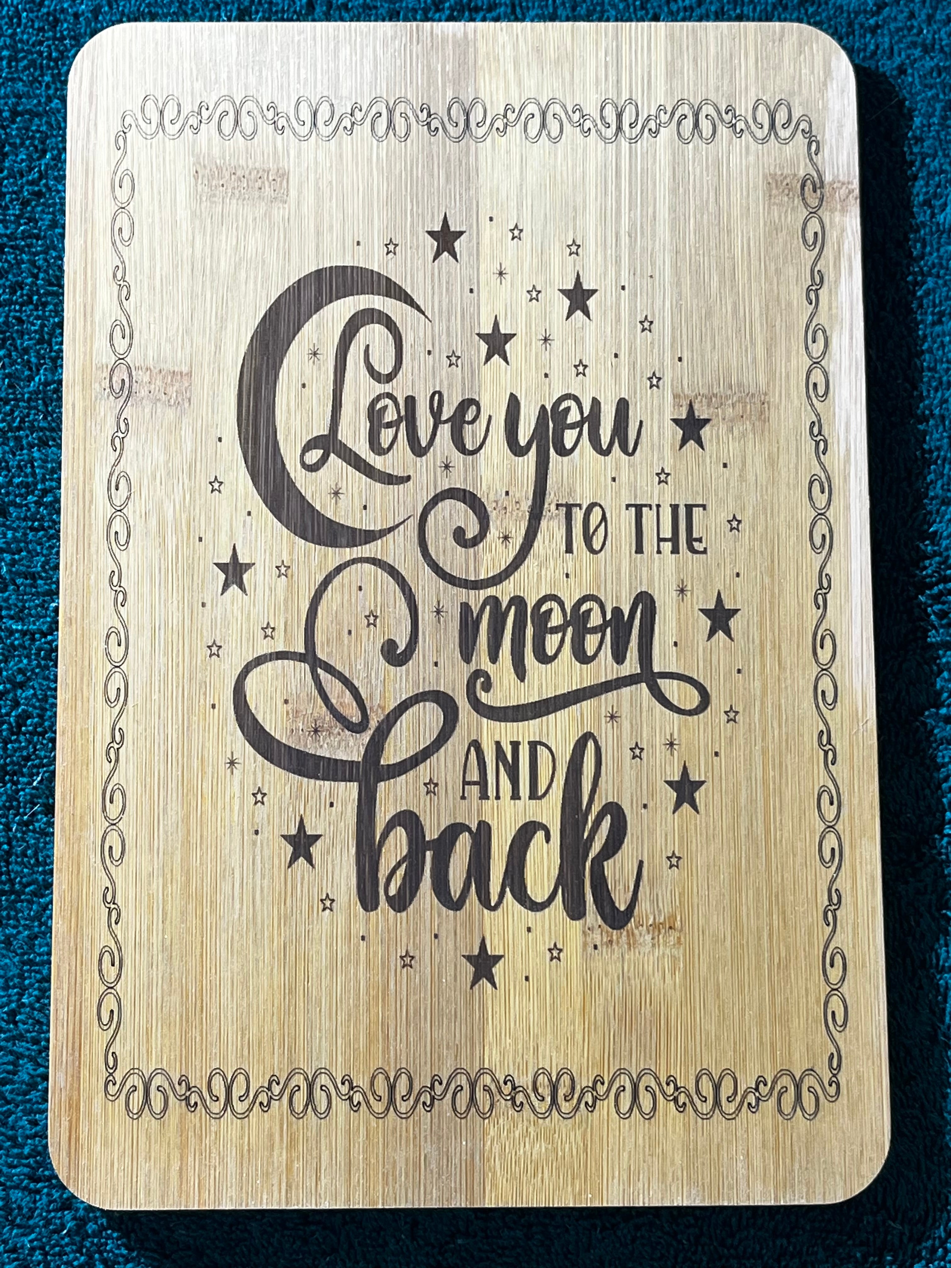 Bamboo board sign