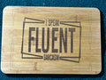 Bamboo board sign