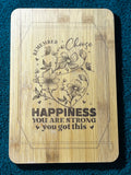 Bamboo board sign