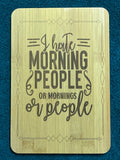 Bamboo board sign