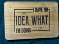 Bamboo board sign