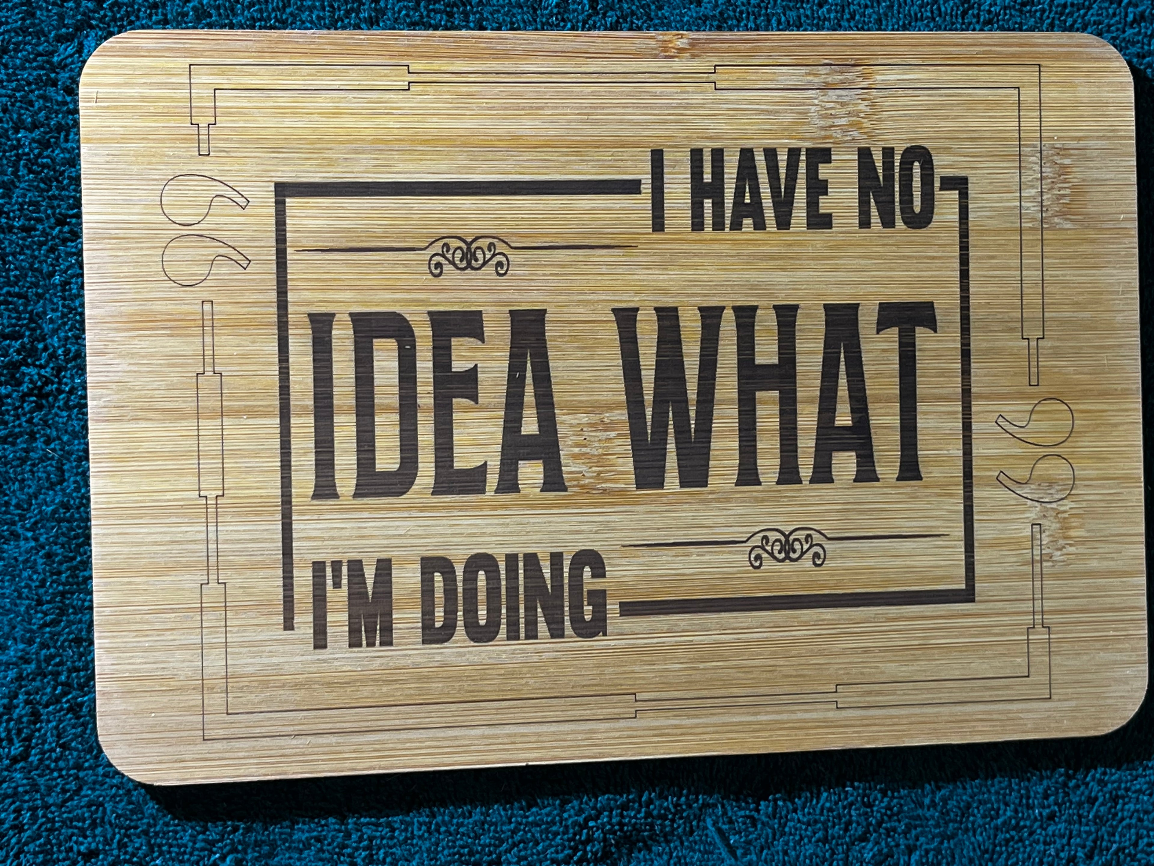 Bamboo board sign