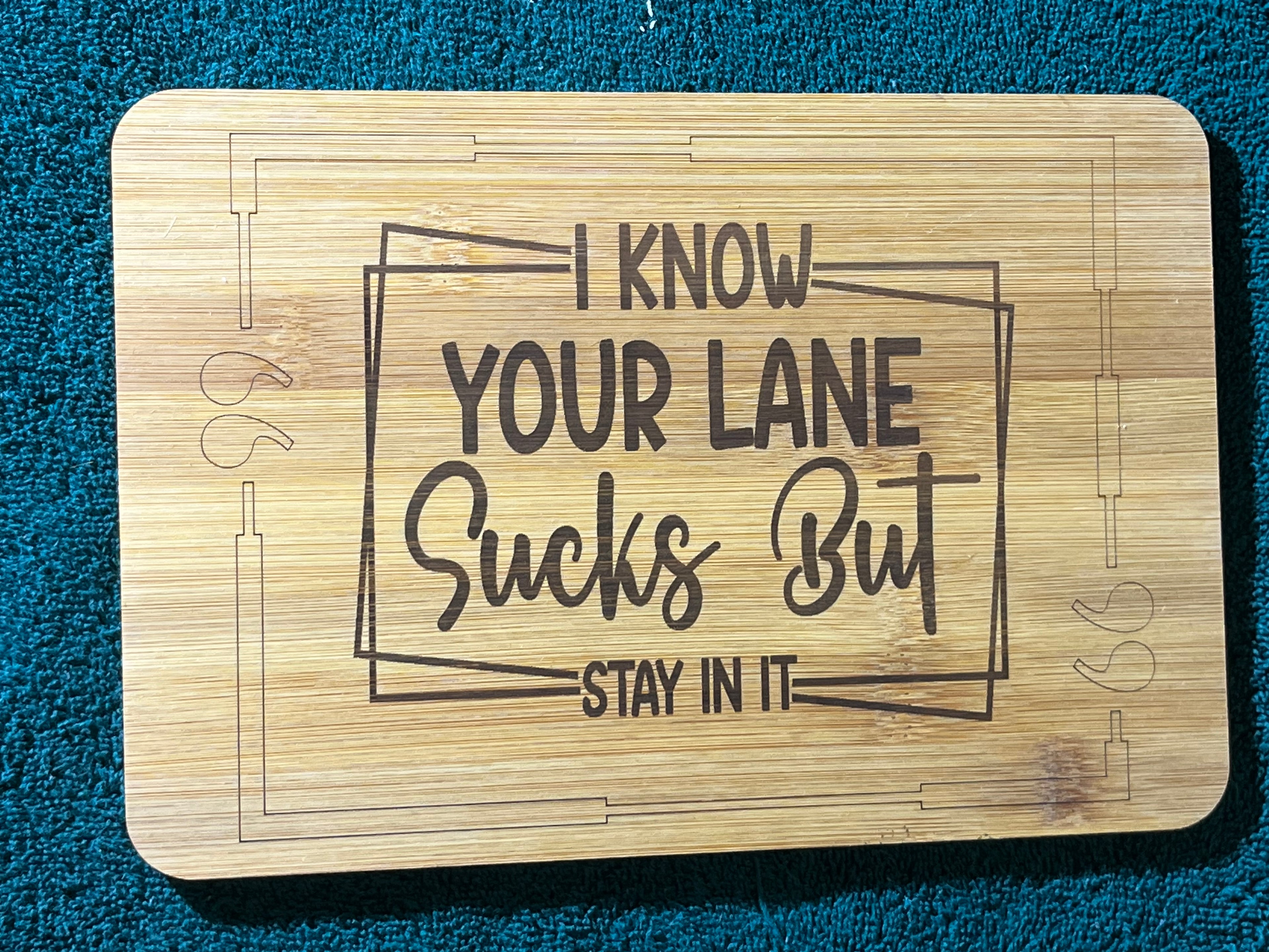 Bamboo board sign
