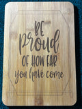 Bamboo board sign