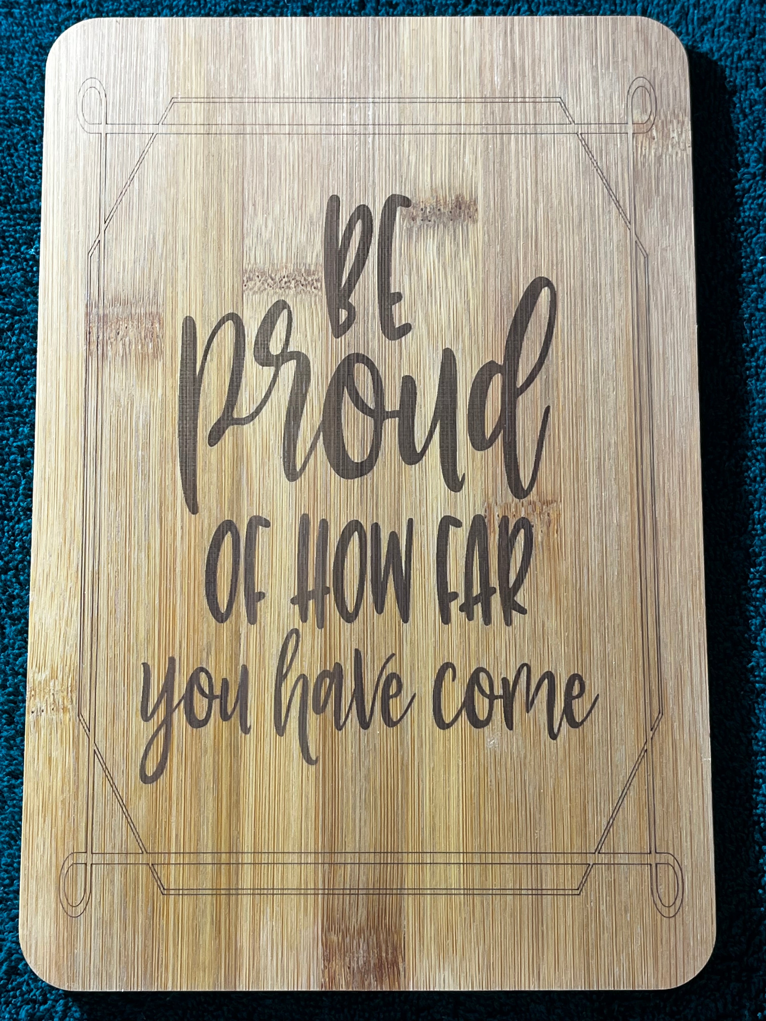 Bamboo board sign