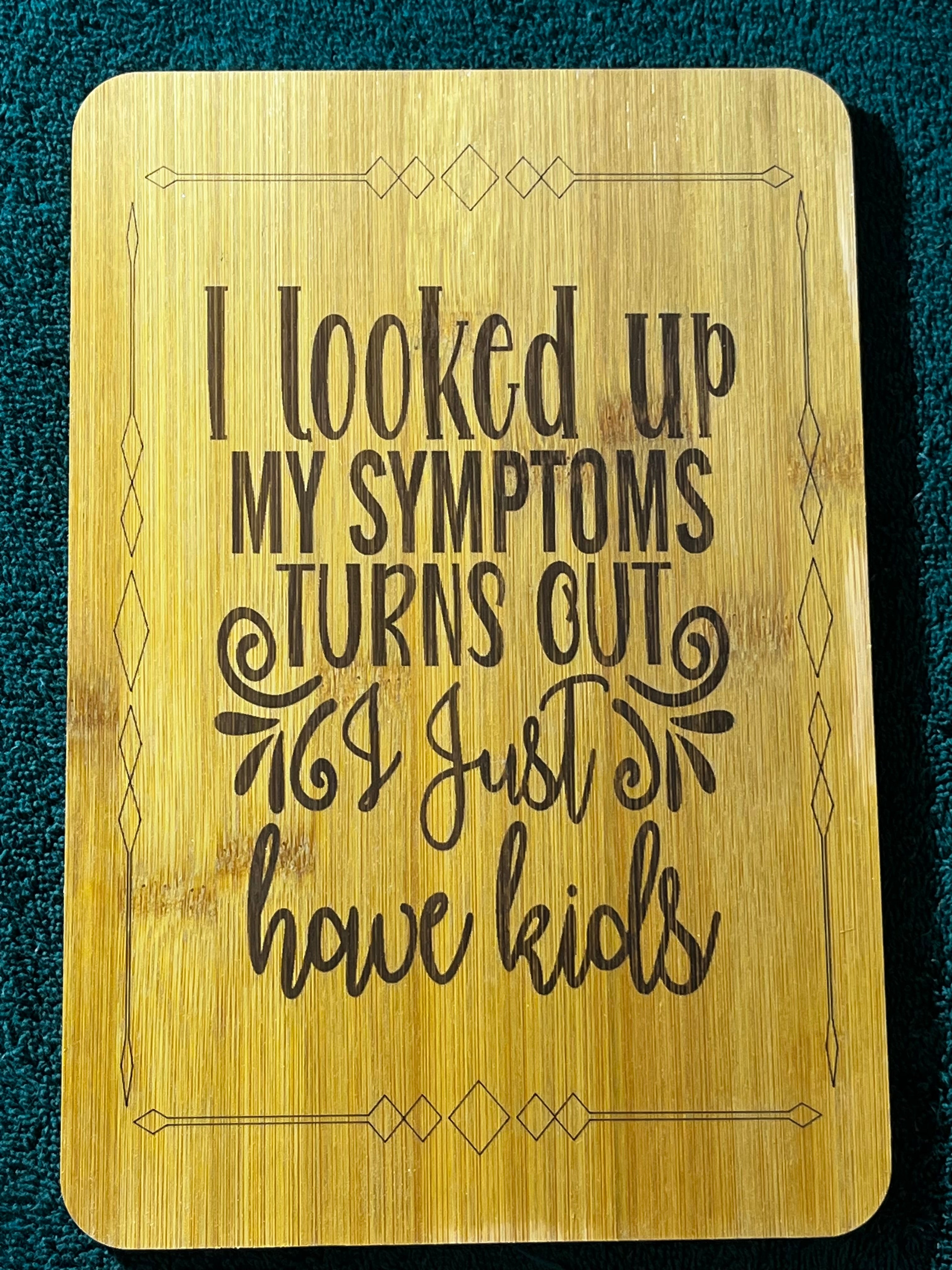 Bamboo board sign