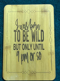 Bamboo board sign