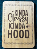 Bamboo board sign