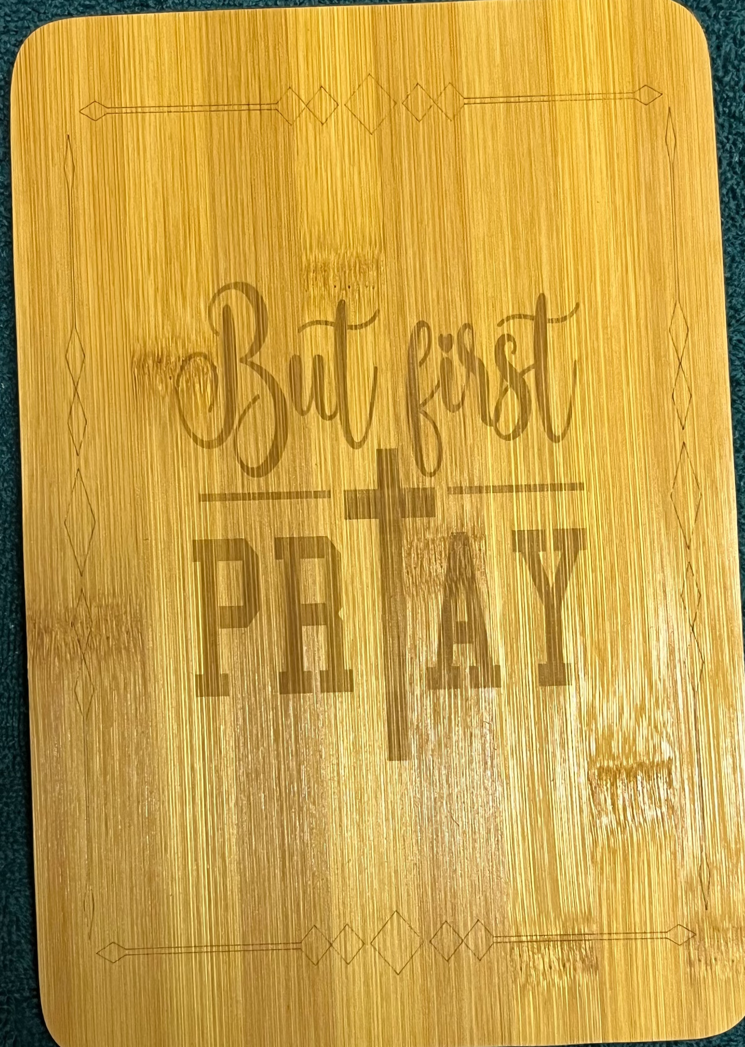 Bamboo board sign