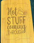 Bamboo board sign