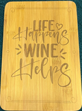Bamboo board sign