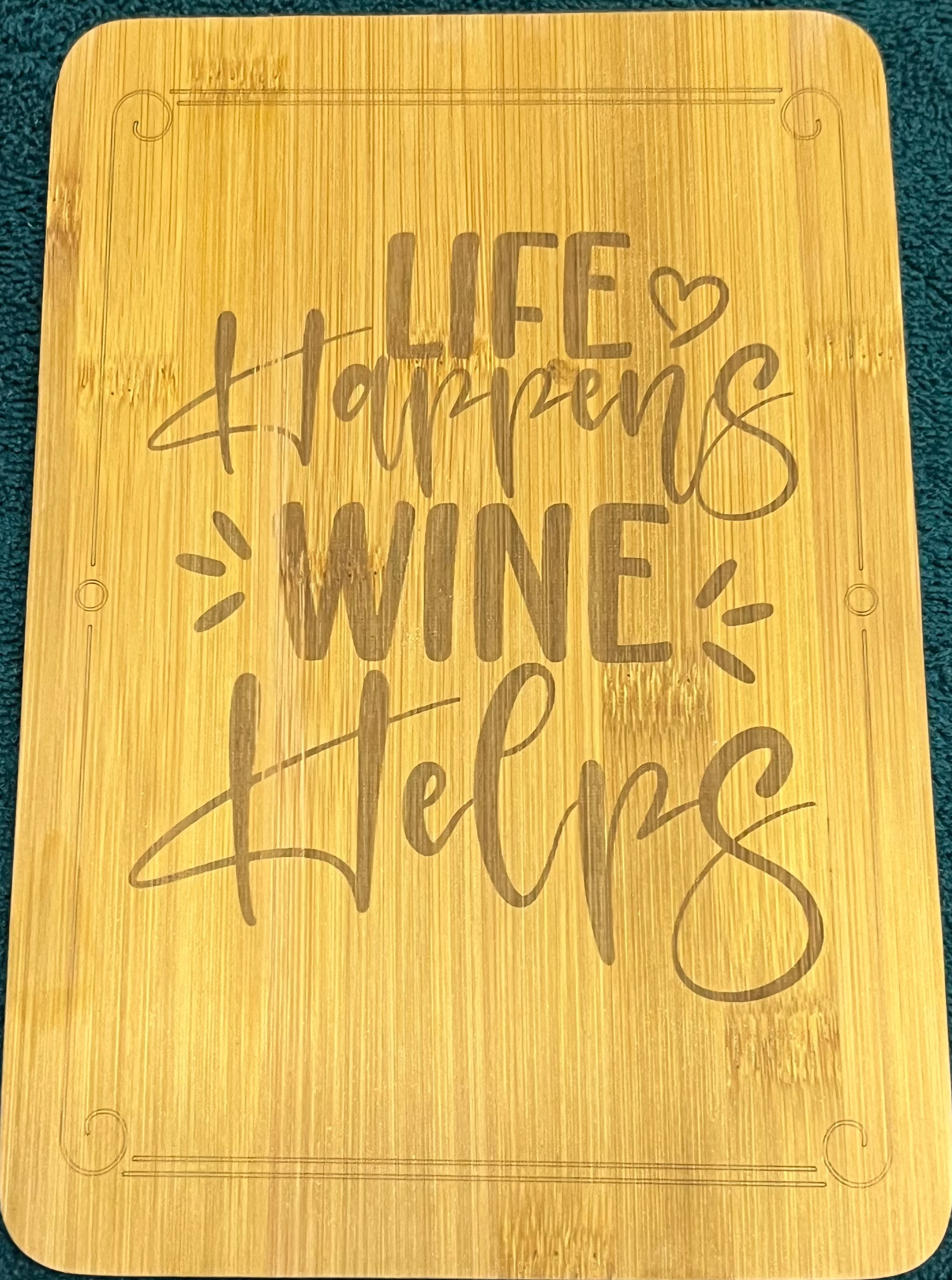 Bamboo board sign