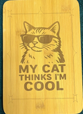 Bamboo board sign