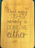 Bamboo board sign