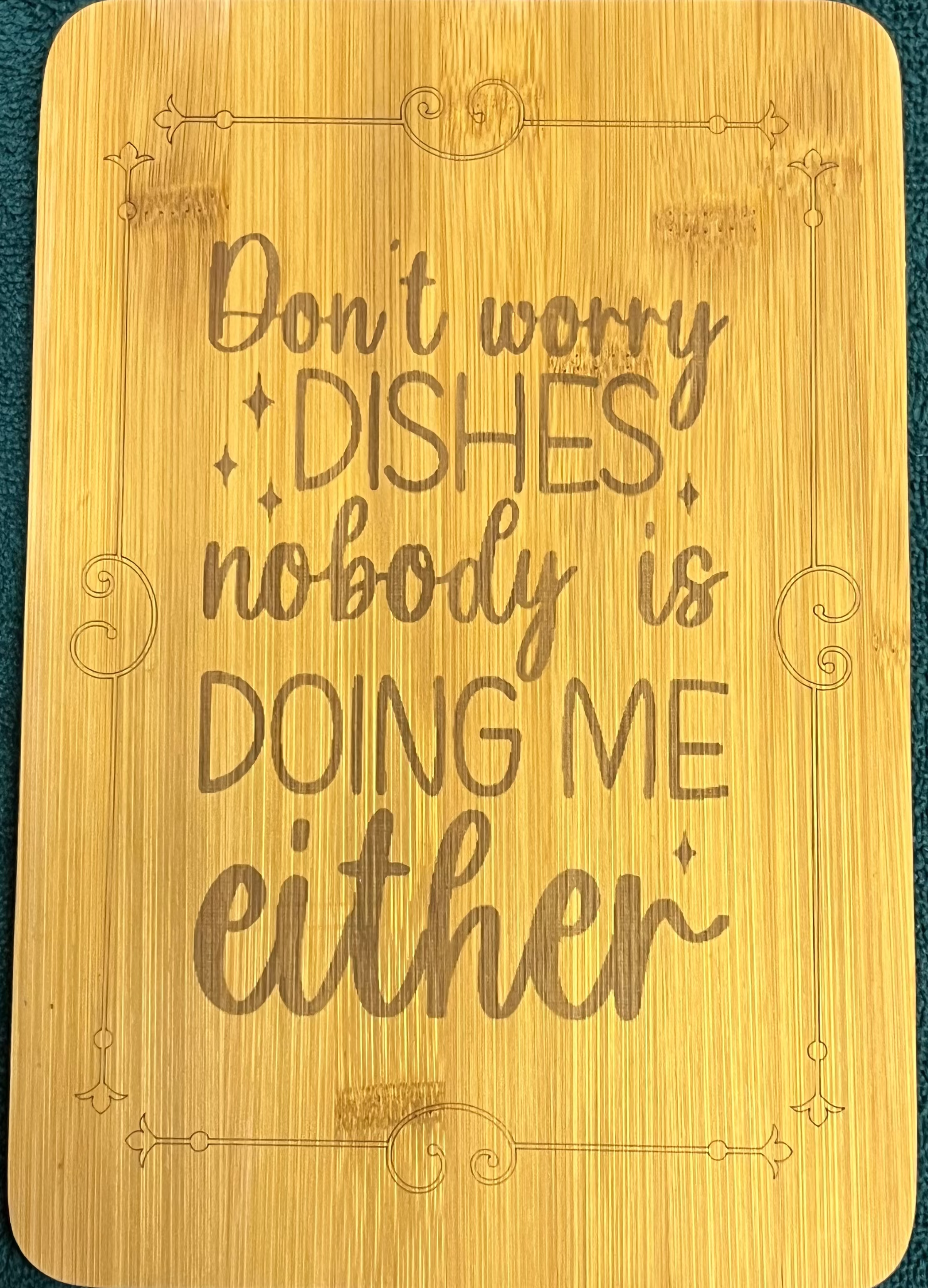Bamboo board sign