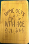 Bamboo board sign