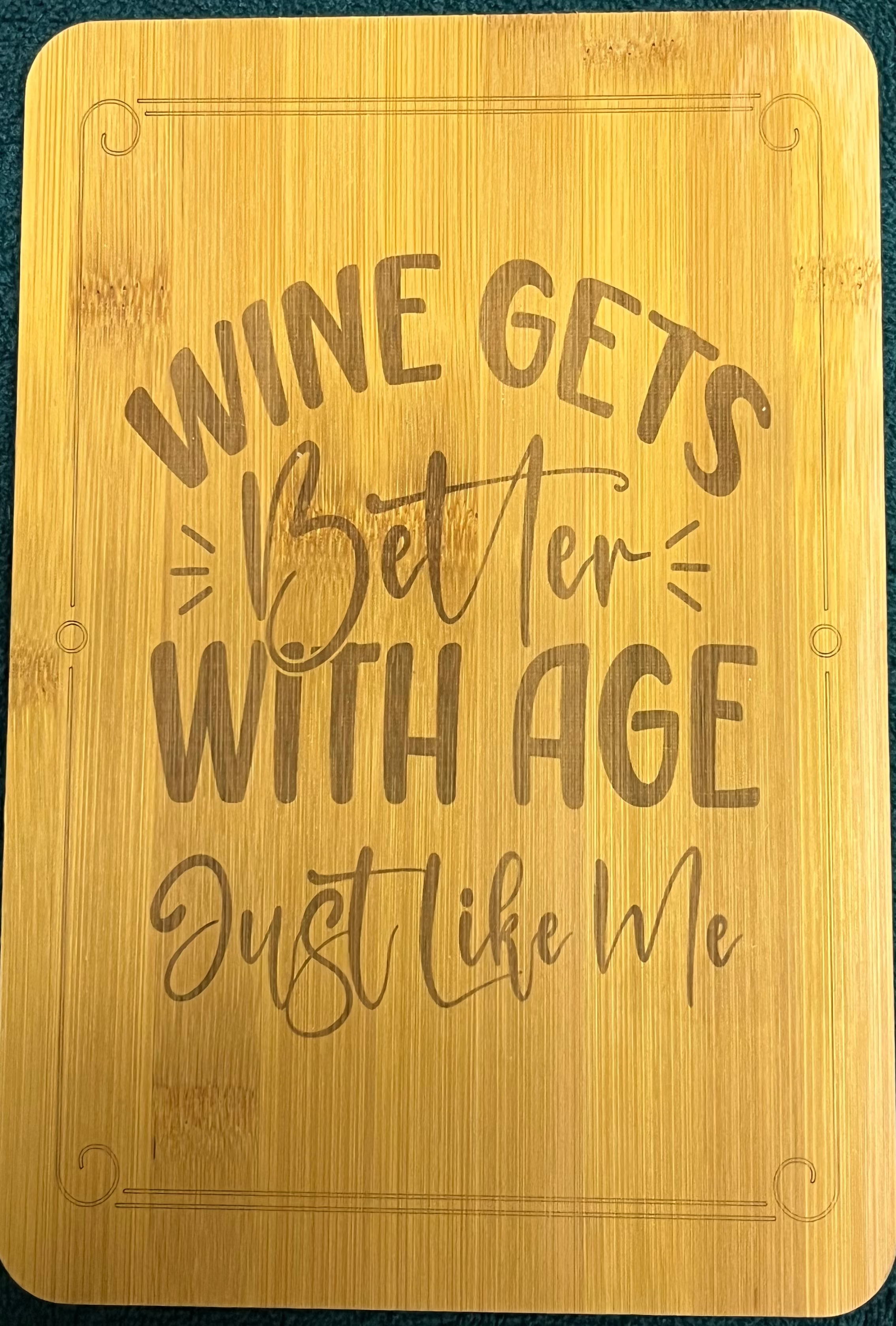Bamboo board sign