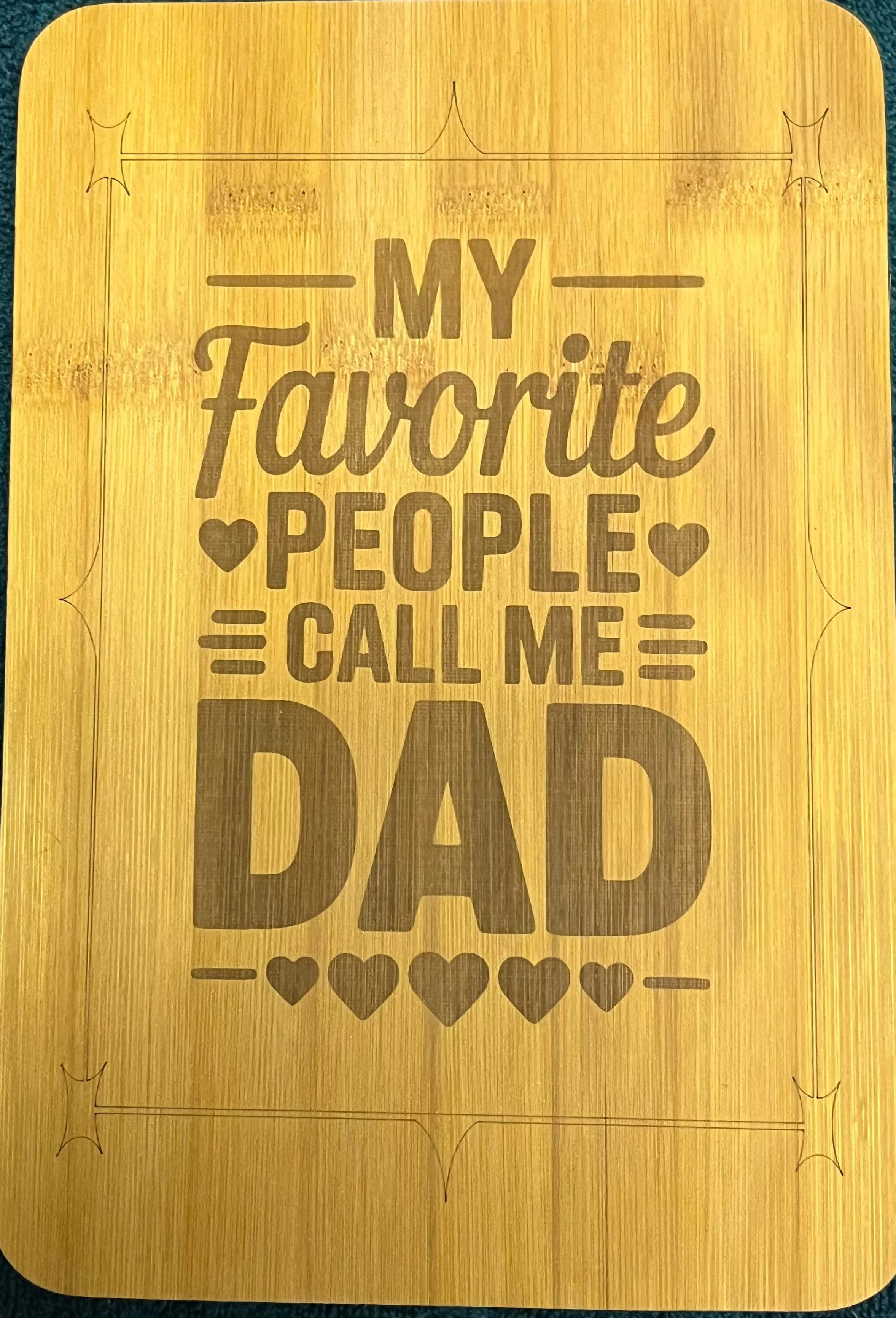 Bamboo board sign