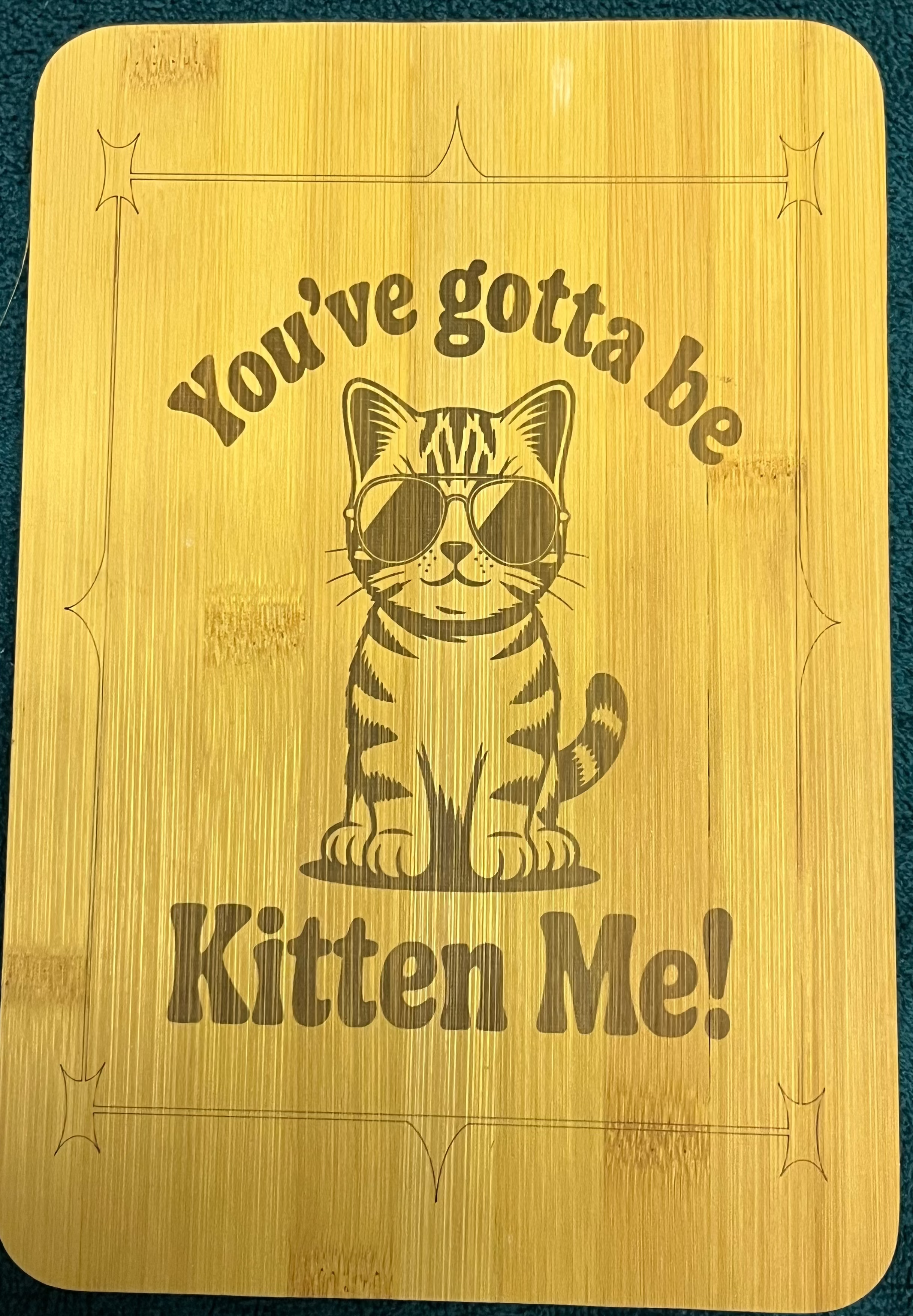 Bamboo board sign