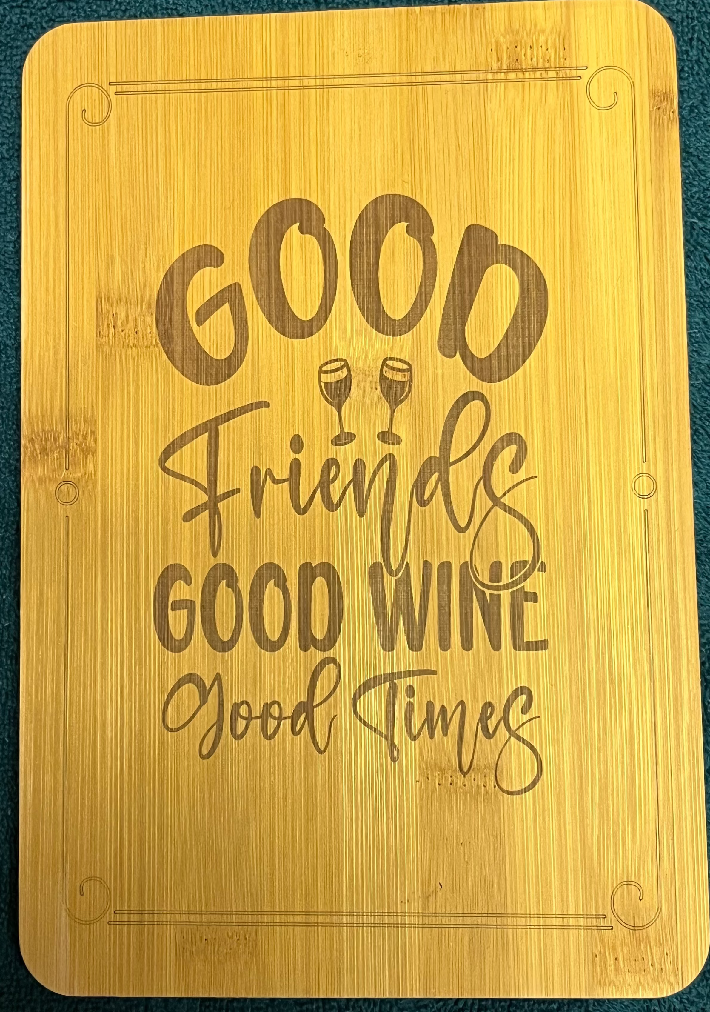 Bamboo board sign