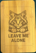 Bamboo board sign