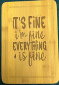 Bamboo board sign