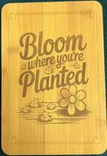 Bamboo board sign