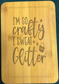 Bamboo board sign