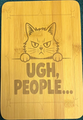 Bamboo board sign