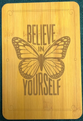 Bamboo board sign