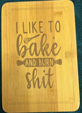 Bamboo board sign