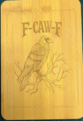 Bamboo board sign