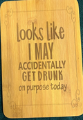 Bamboo board sign
