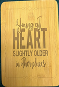 Bamboo board sign